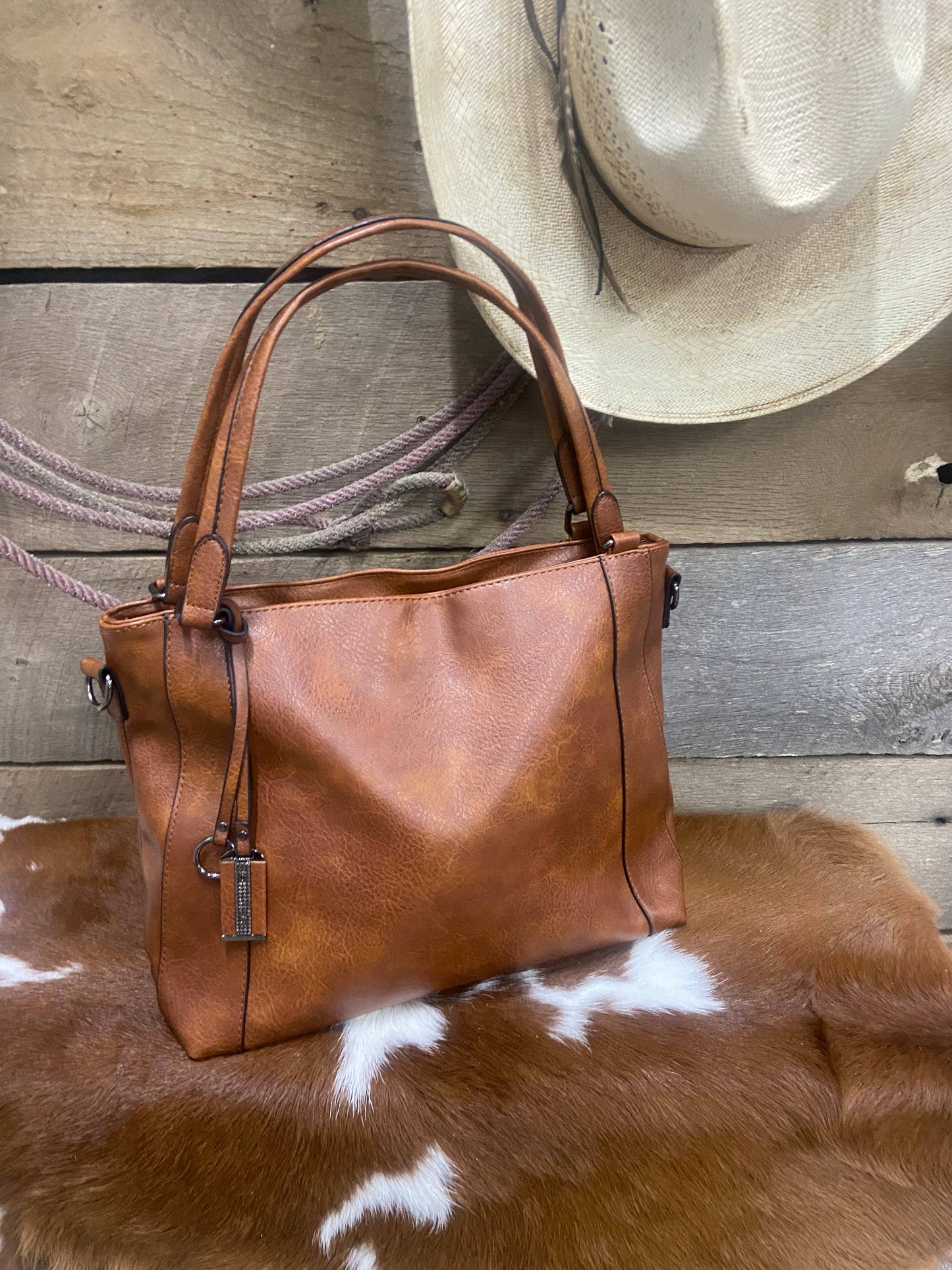 Sadie Leather Purse Tote