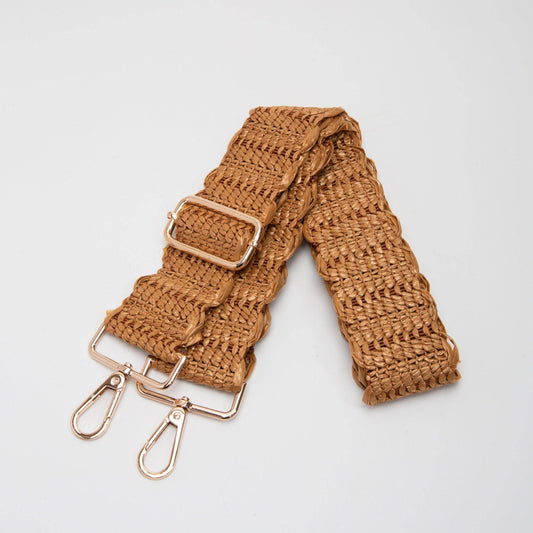Woven Straw Guitar Strap | Brown