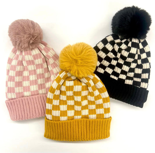 Checkered Beanie