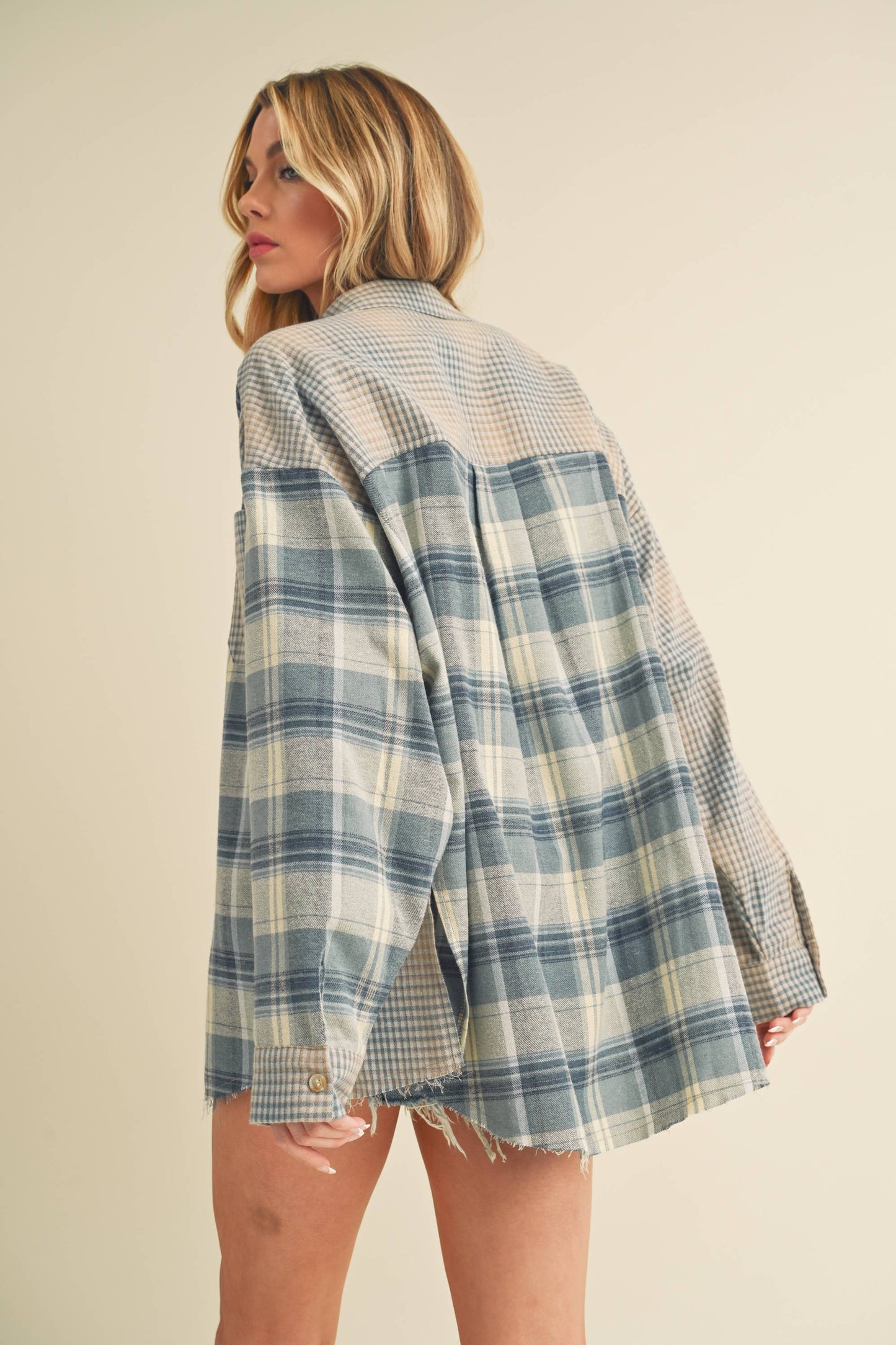 Kambrie Plaid Flannel Shirt | Olive