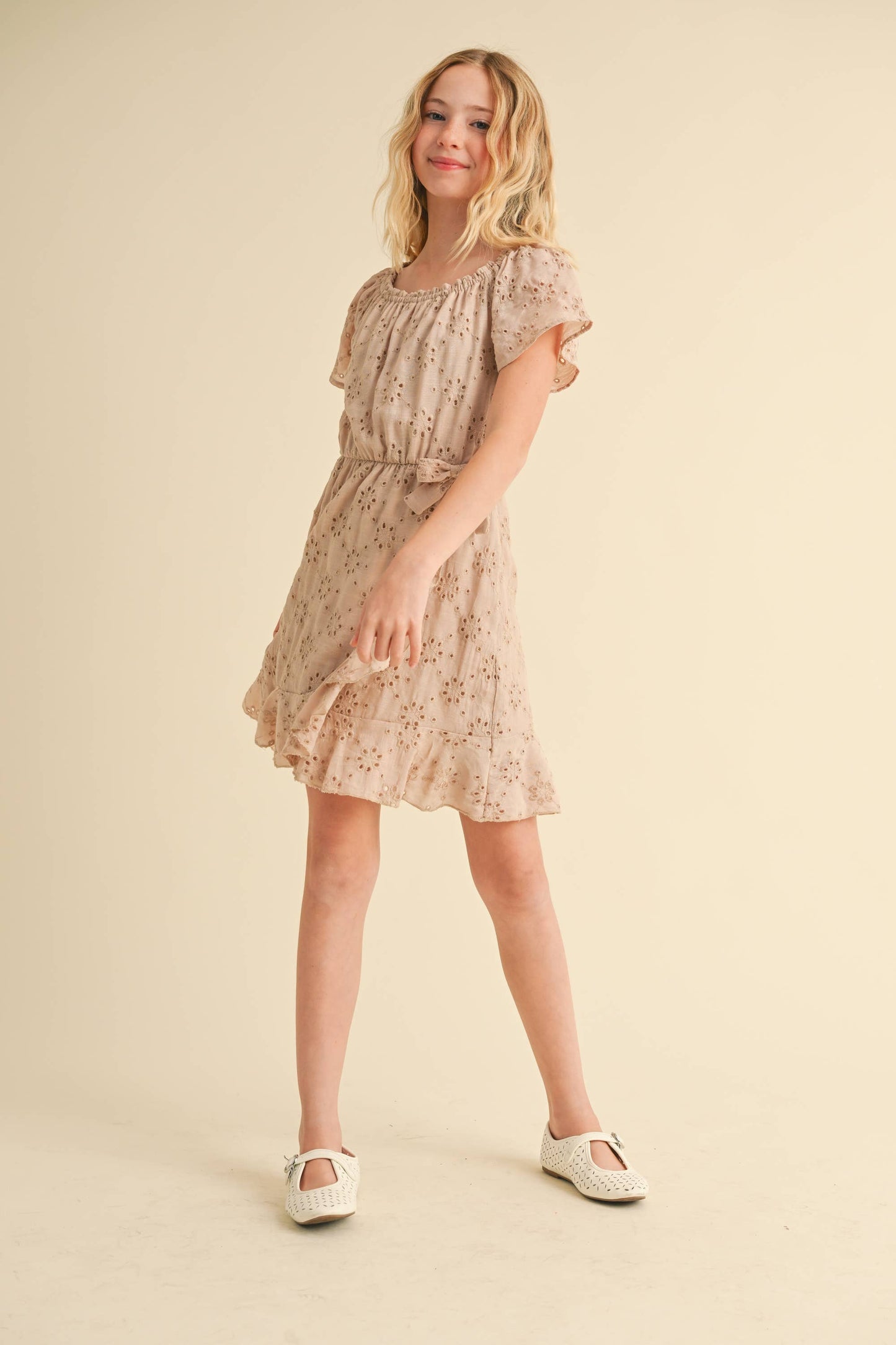 Delilah Tween Faux Wrap Dress