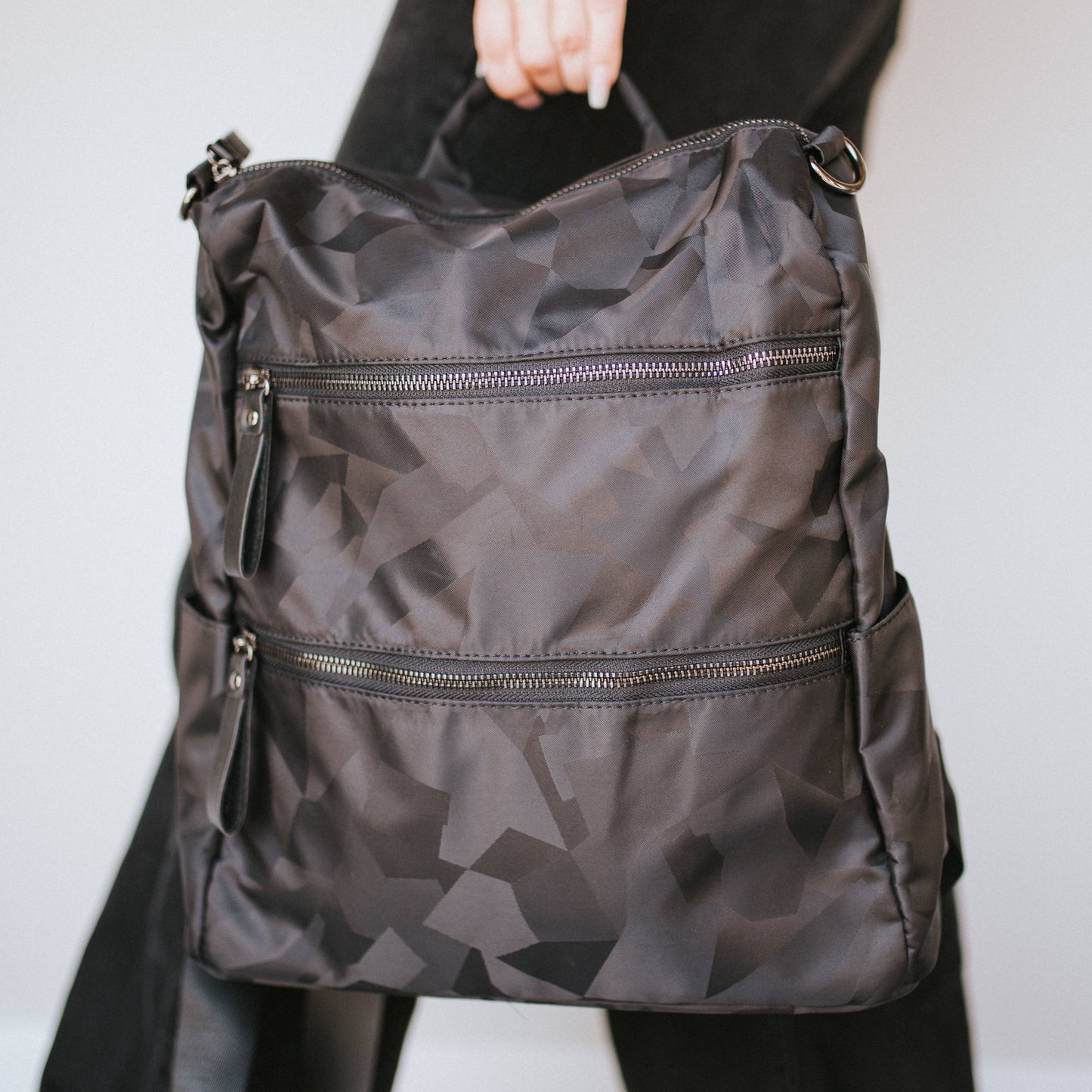 Nori Nylon Backpack - Black
