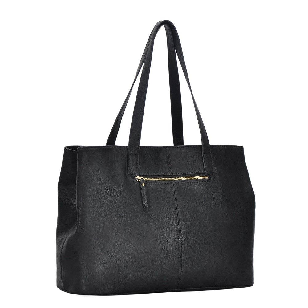 Three Compartment Tote | Black