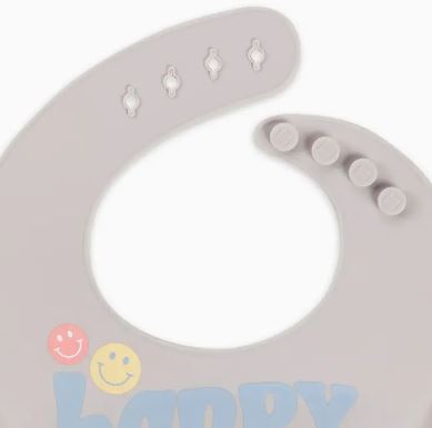 Silicone Bib | Happy Baby Vibes