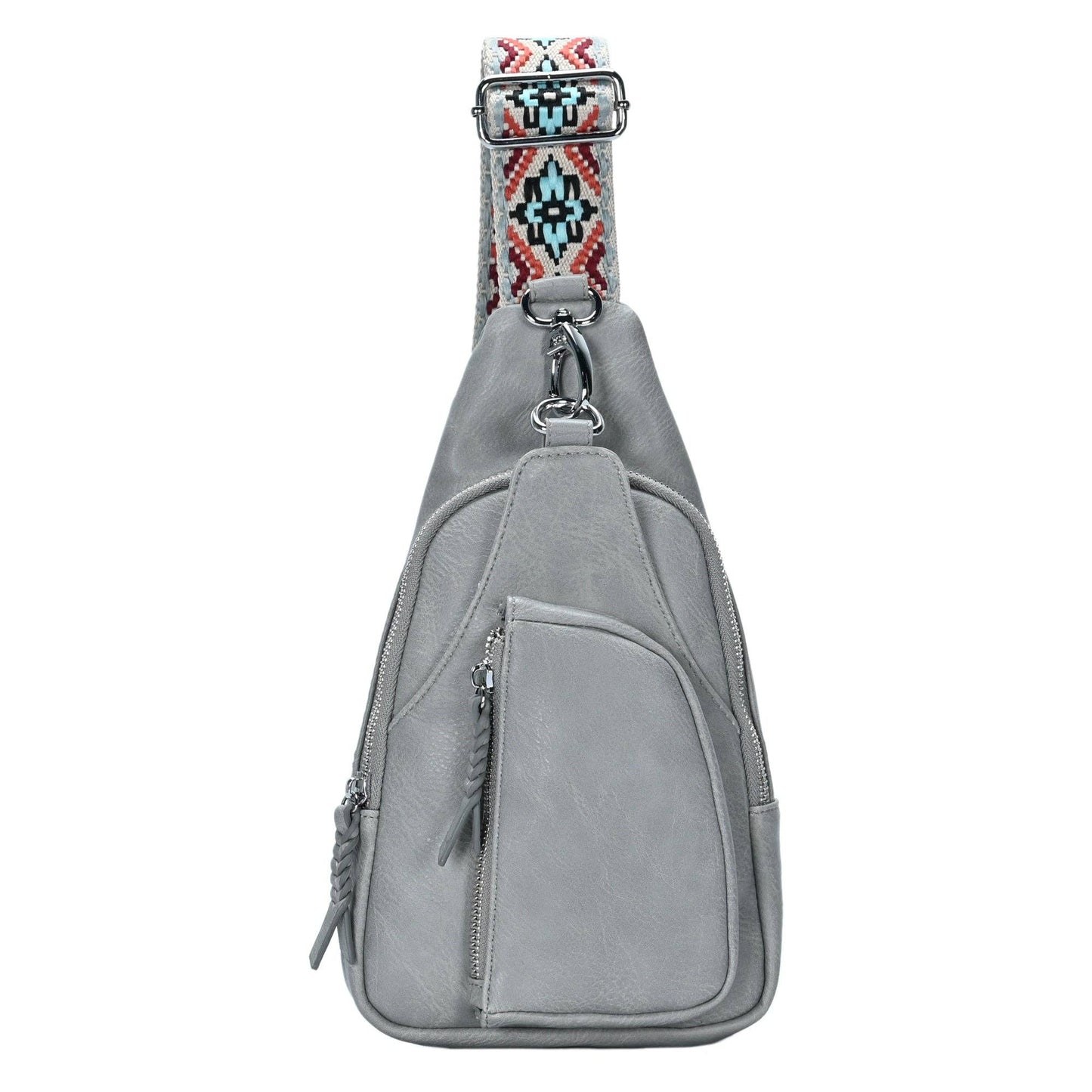 Zoey Boho Sling Bag with Guitar Strap | Green