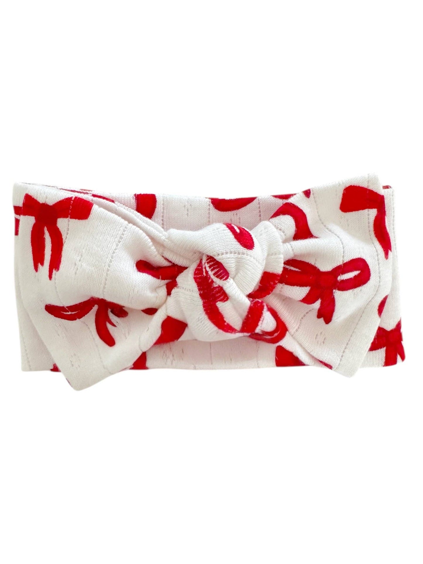 Red Bows Pointelle Bow | 0/6M