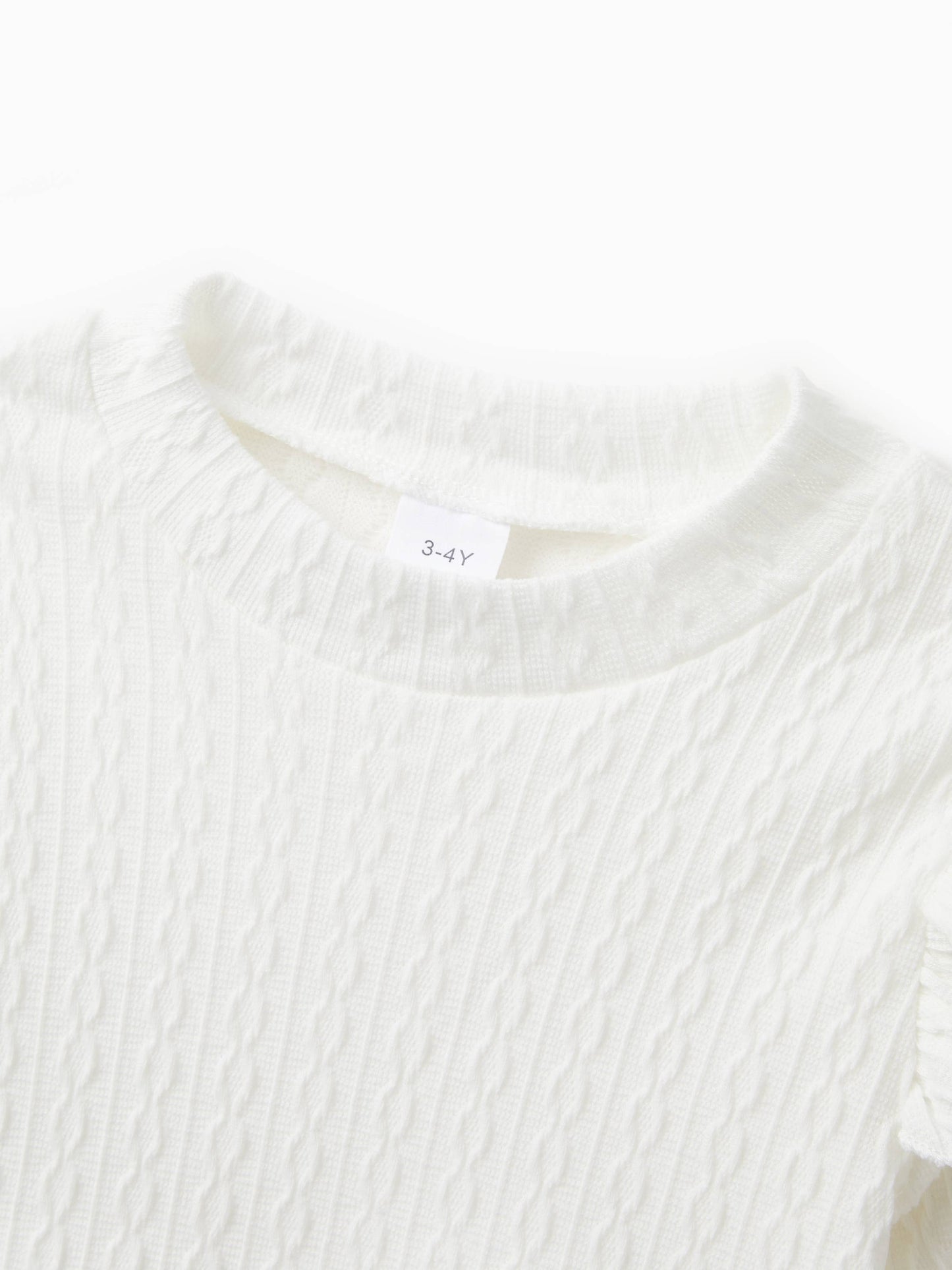 Palmer Ruffled Textured Tee + Belted Skirt Set