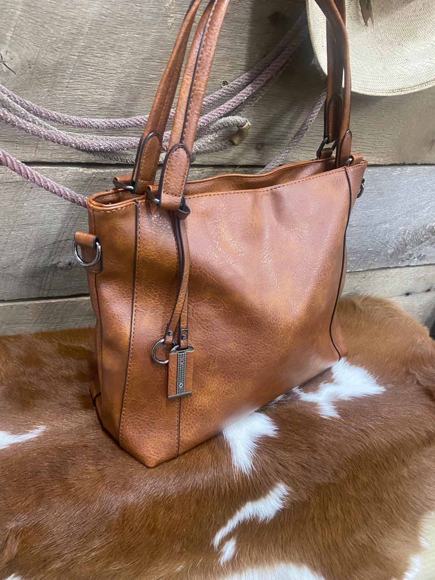 Sadie Leather Purse Tote