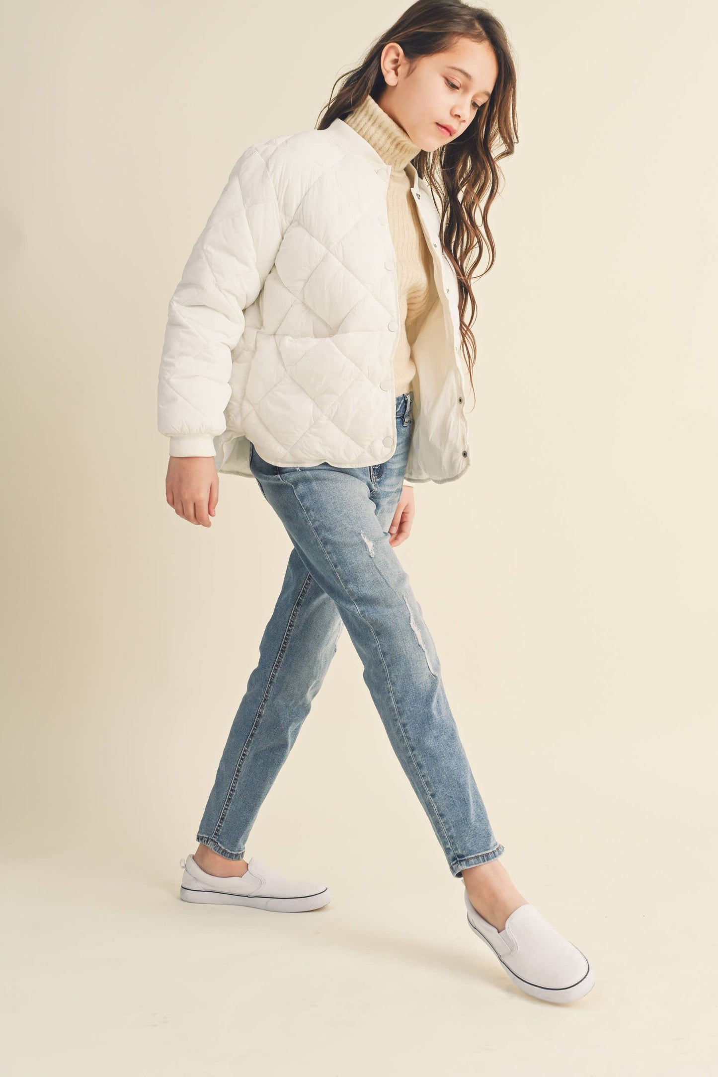 Summer Tween Quilted Jacket | Sage
