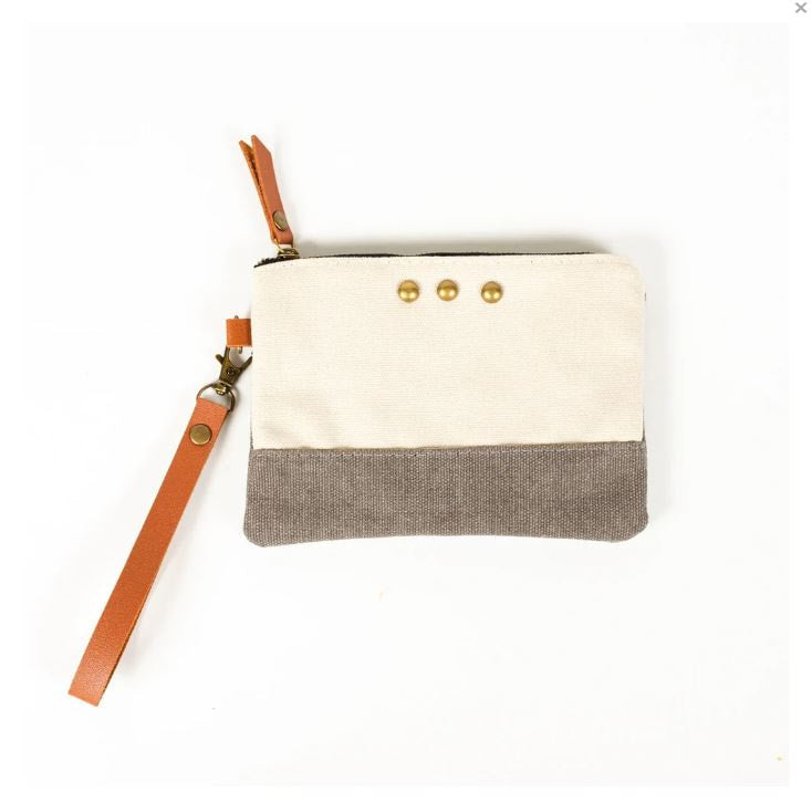 Sadie Canvas Hobo Wristlet