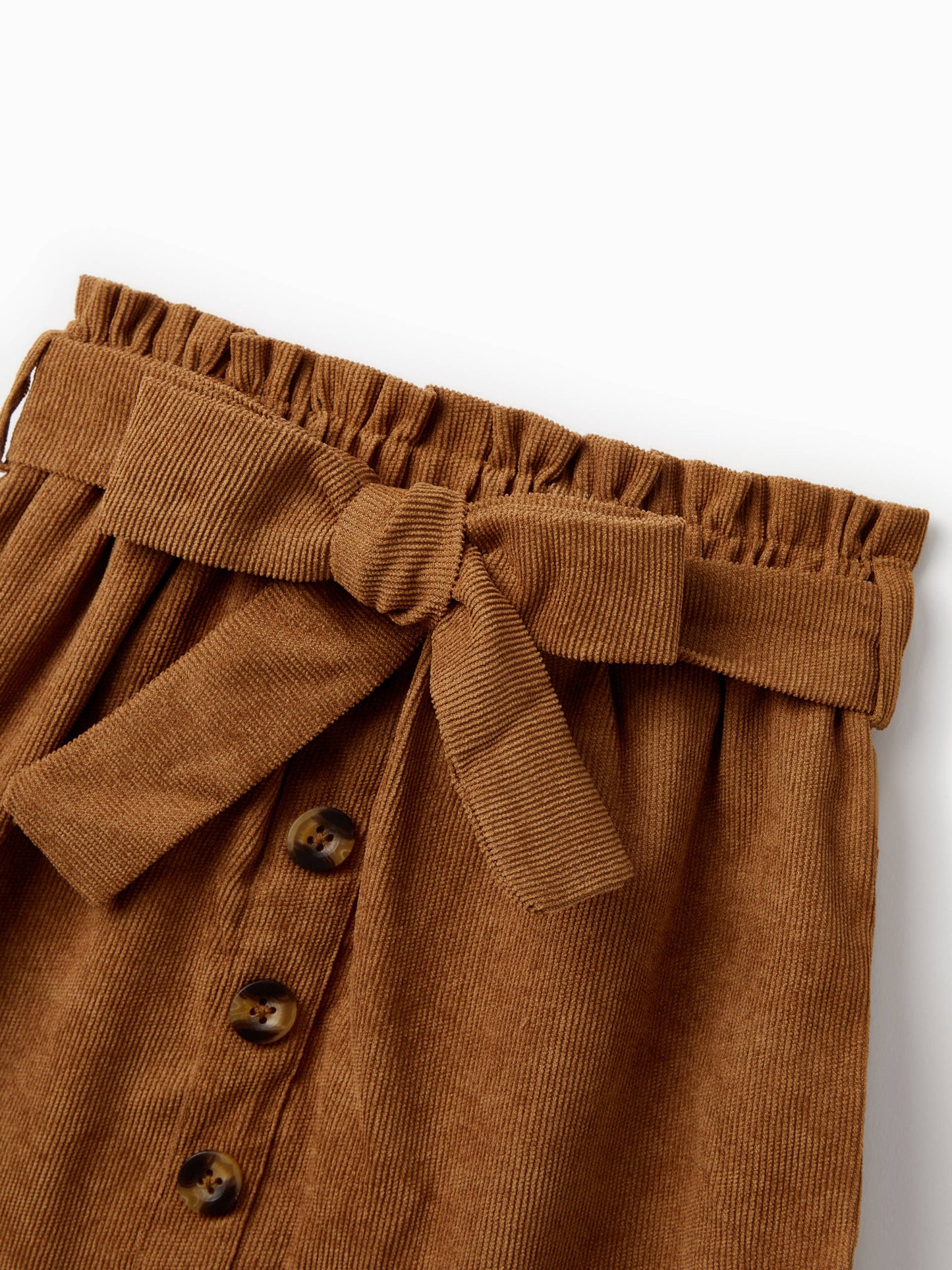 Palmer Ruffled Textured Tee + Belted Skirt Set