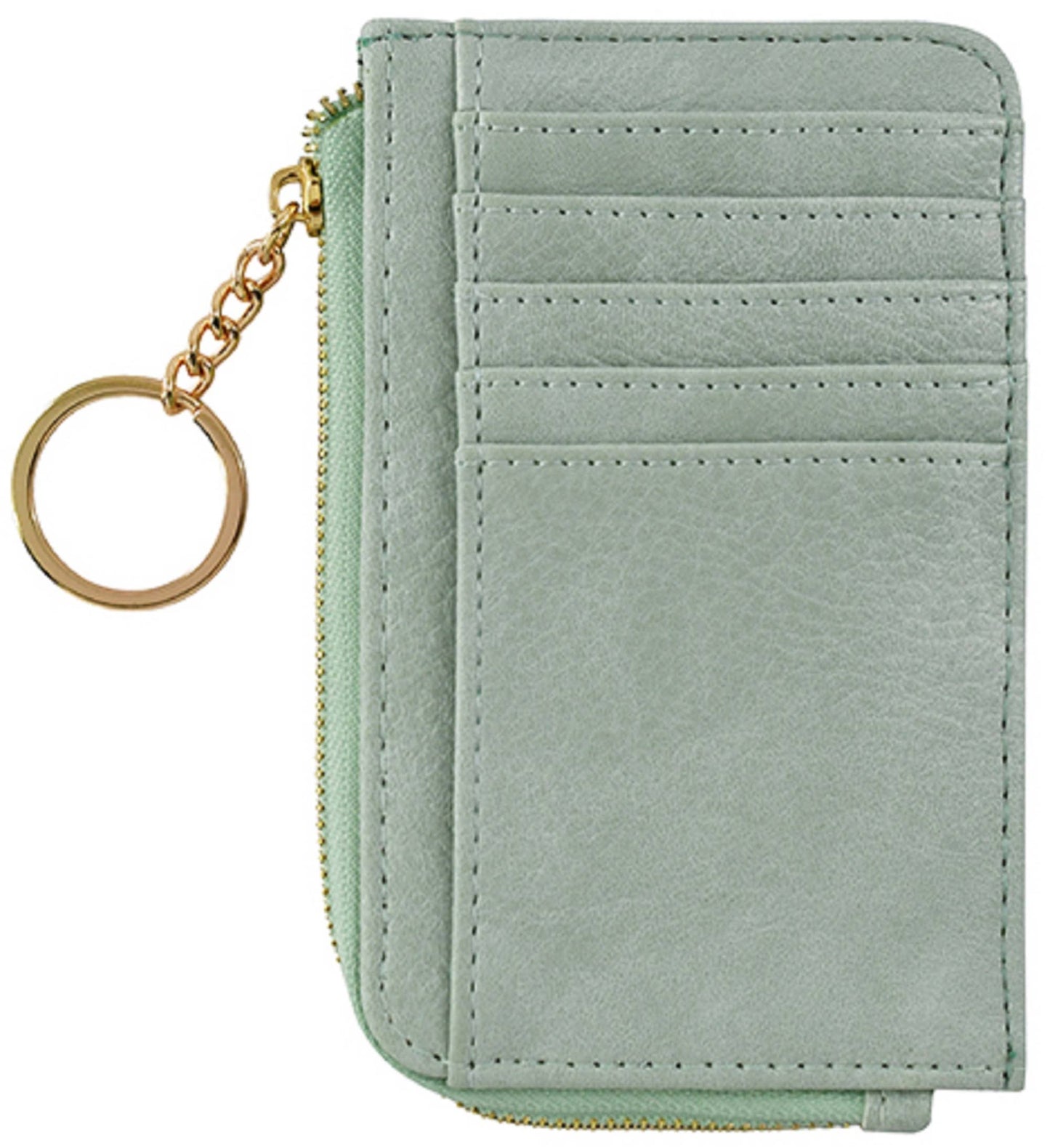 Small But Big Faux Leather Card Holder Wallet | Taupe