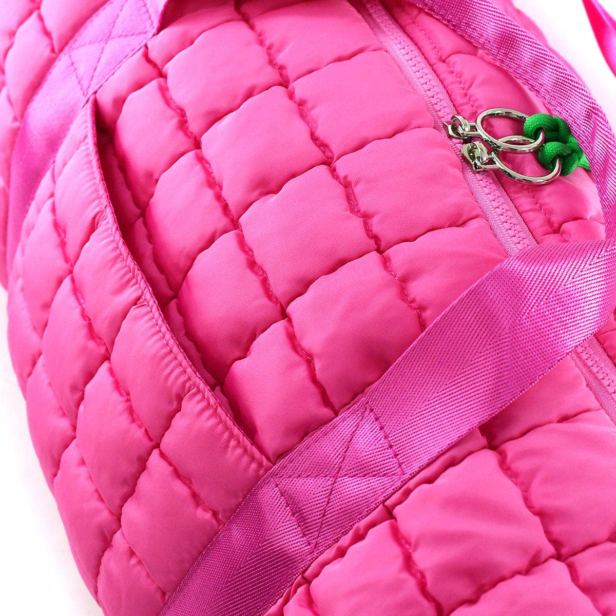 Quilted Puffer Weekender/Duffel Bag | Sage