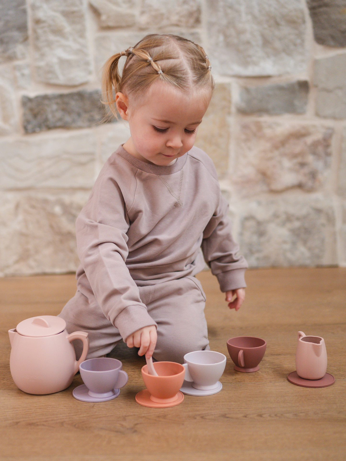 *LIMITED* Silicone Tea Set - Petal | Kids Pretend Playset