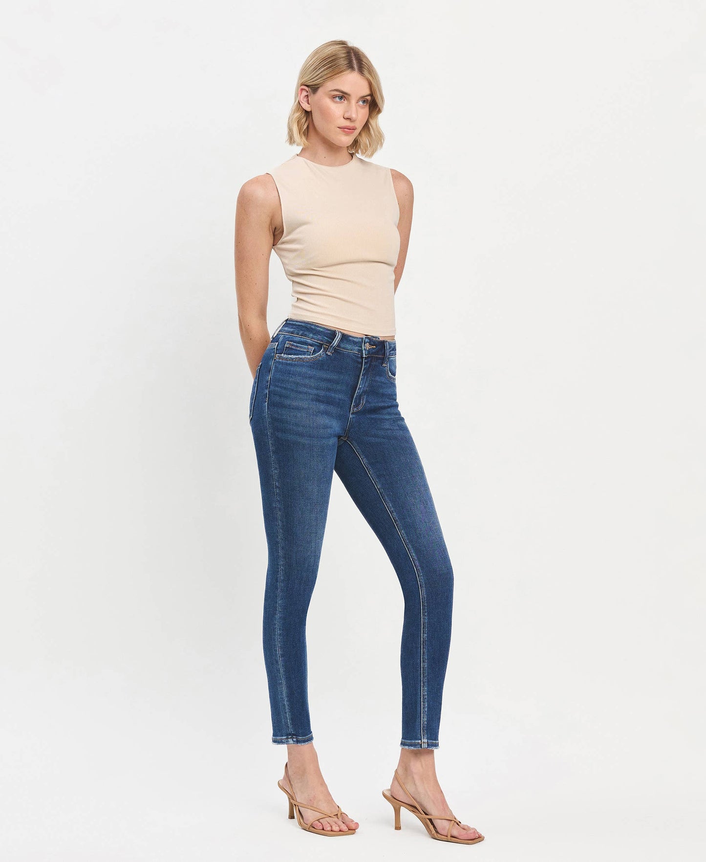 Vervet Superb High Rise Ankle Skinny Jeans