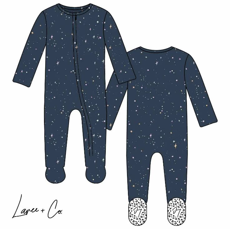 Logan Galaxy Bamboo Footie