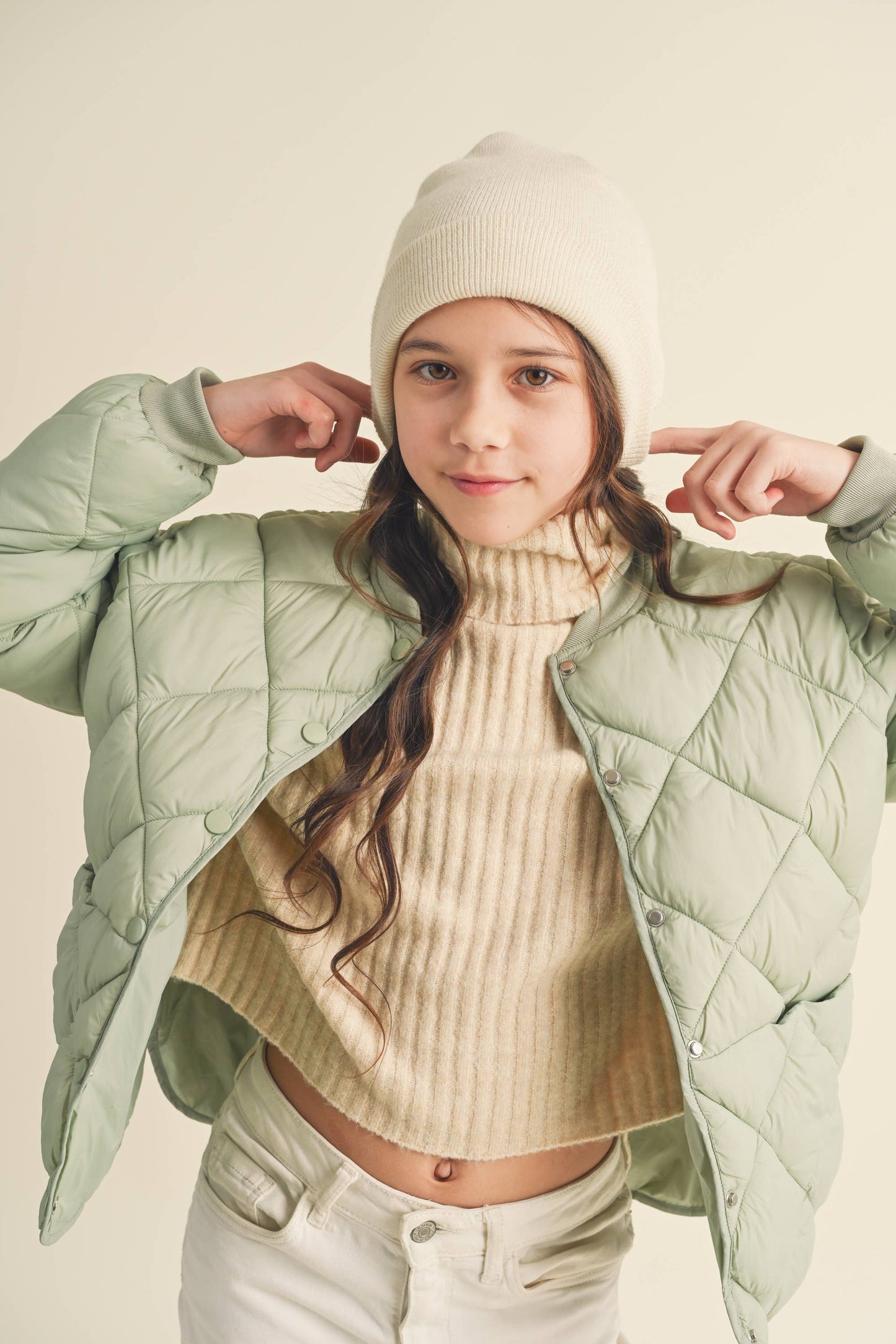 Summer Tween Quilted Jacket | Sage