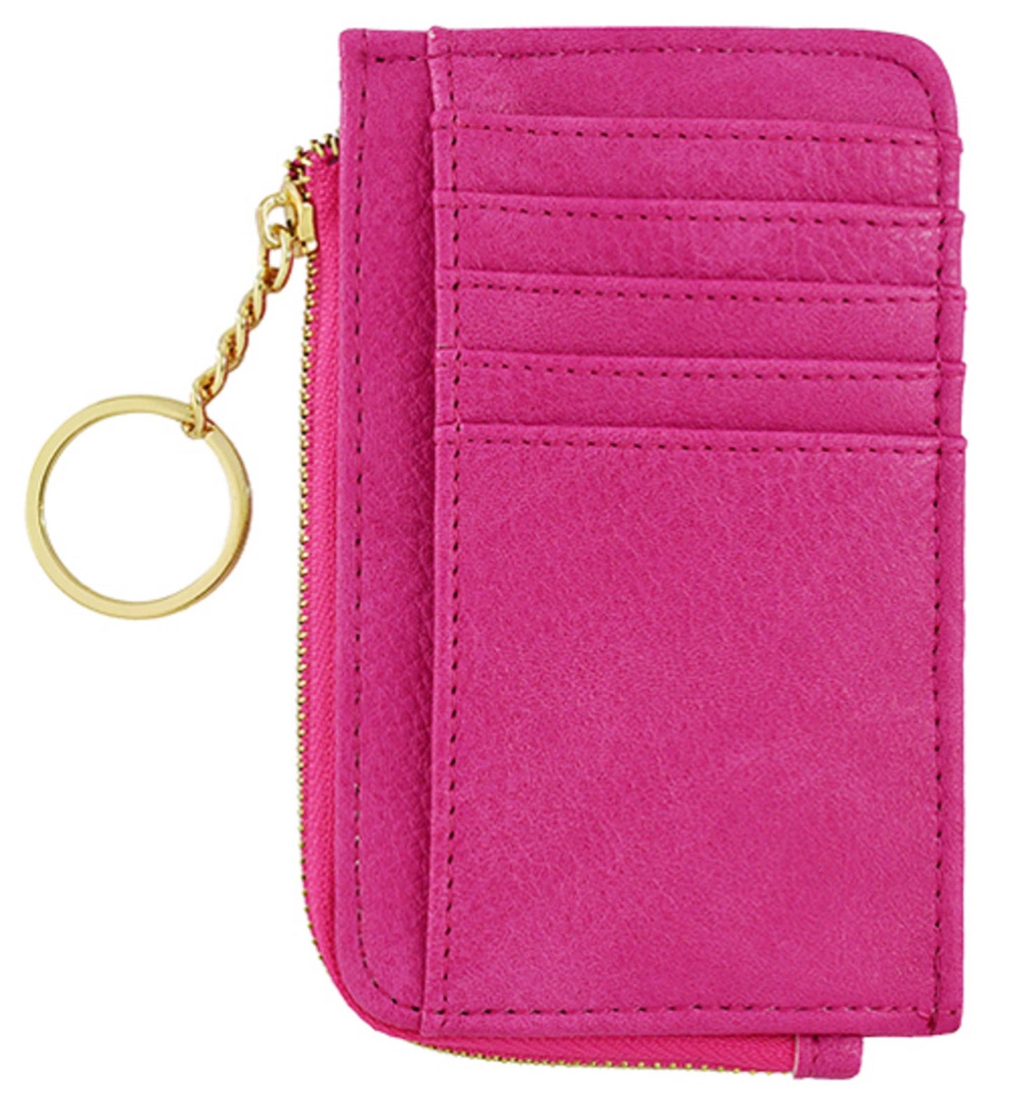 Small But Big Faux Leather Card Holder Wallet | Mauve