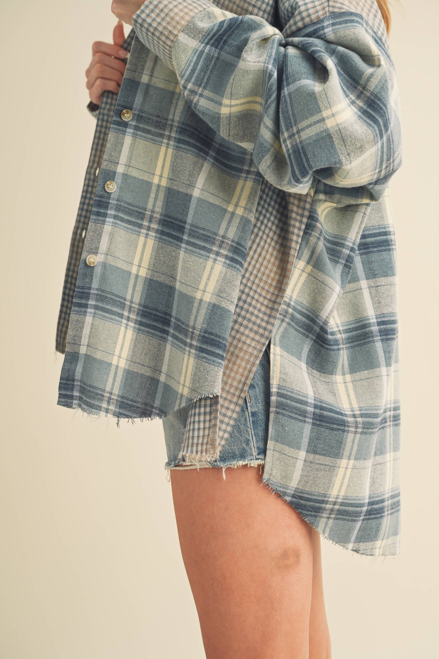 Kambrie Plaid Flannel Shirt | Olive