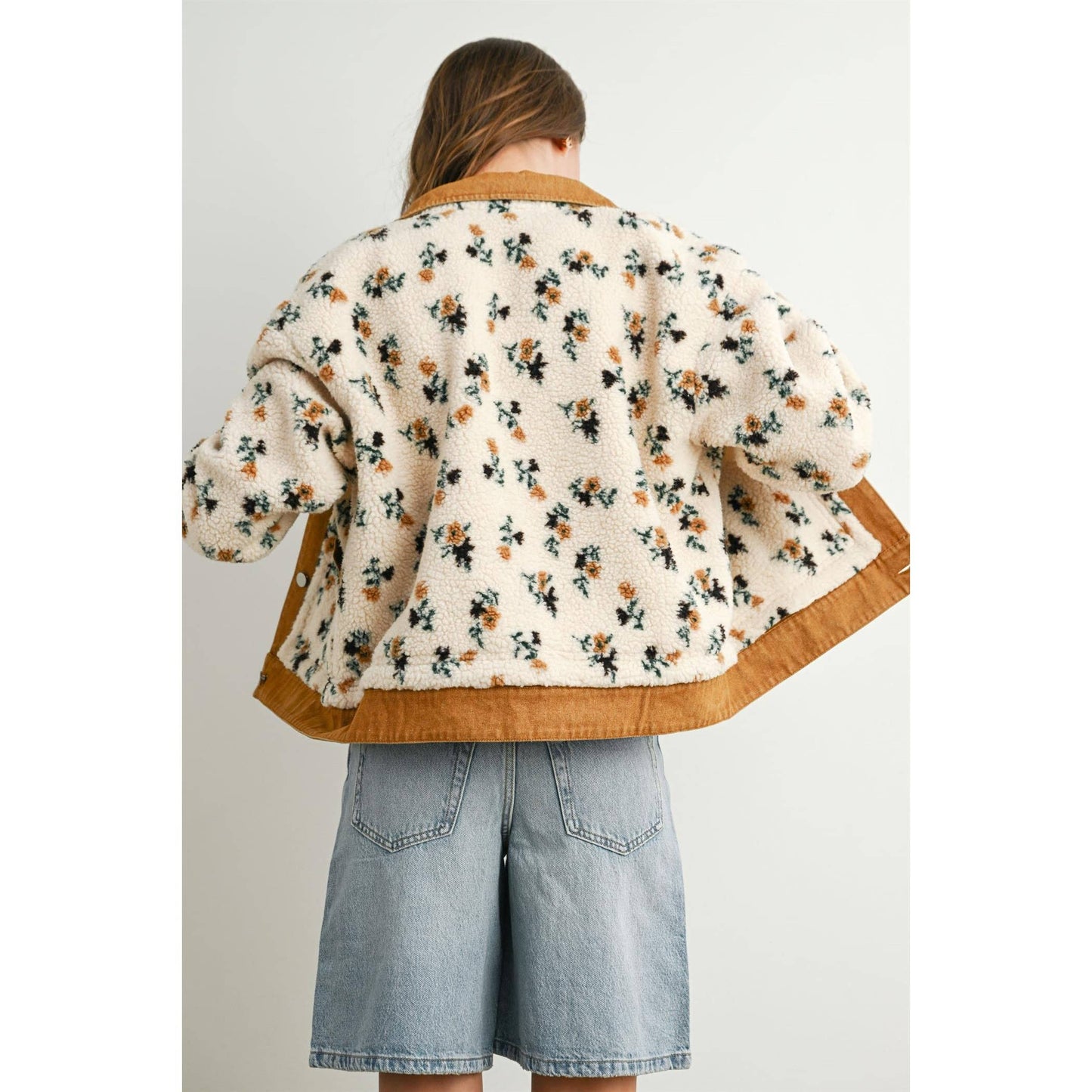 Fiona Floral Collared Button-Down Jacket