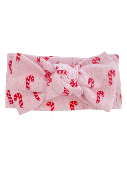 Pink Candy Cane Bow | 0/6M