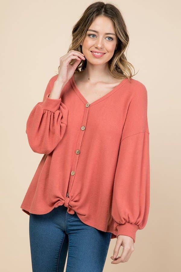 Lesley Button Down Top