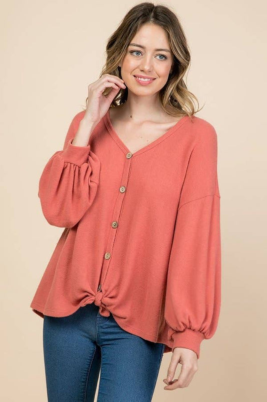 Lesley Button Down Top