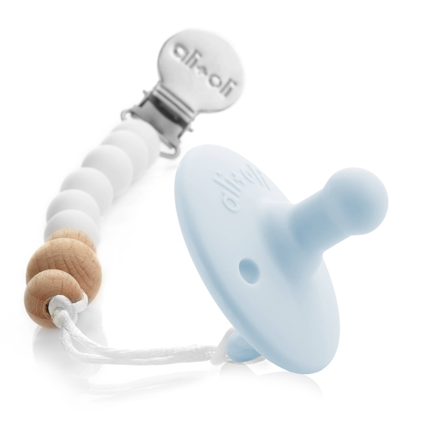 Pacifier Set Round | Iron + Sky