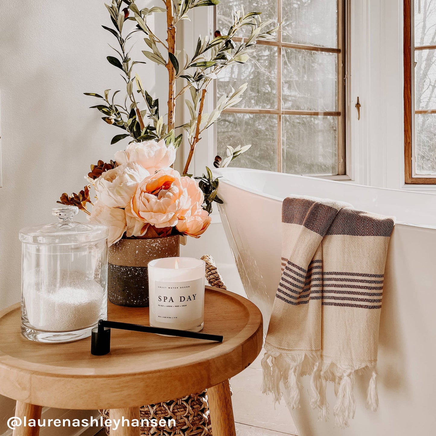 Turkish Cotton Hand Towel | Neutral