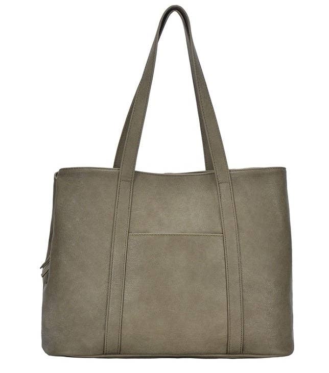 Three Compartment Tote | Black