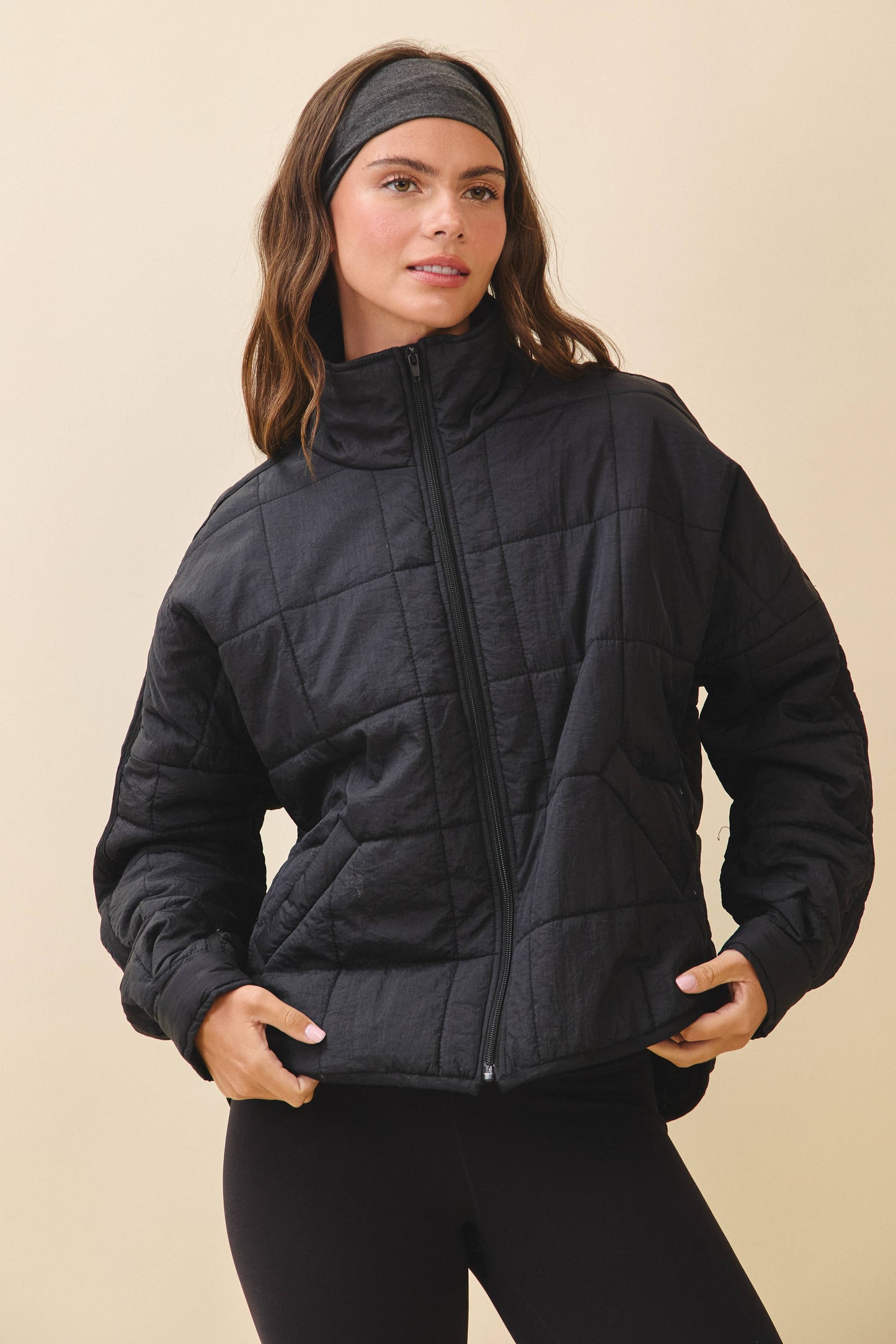 Bebe Puffer Jacket | Black