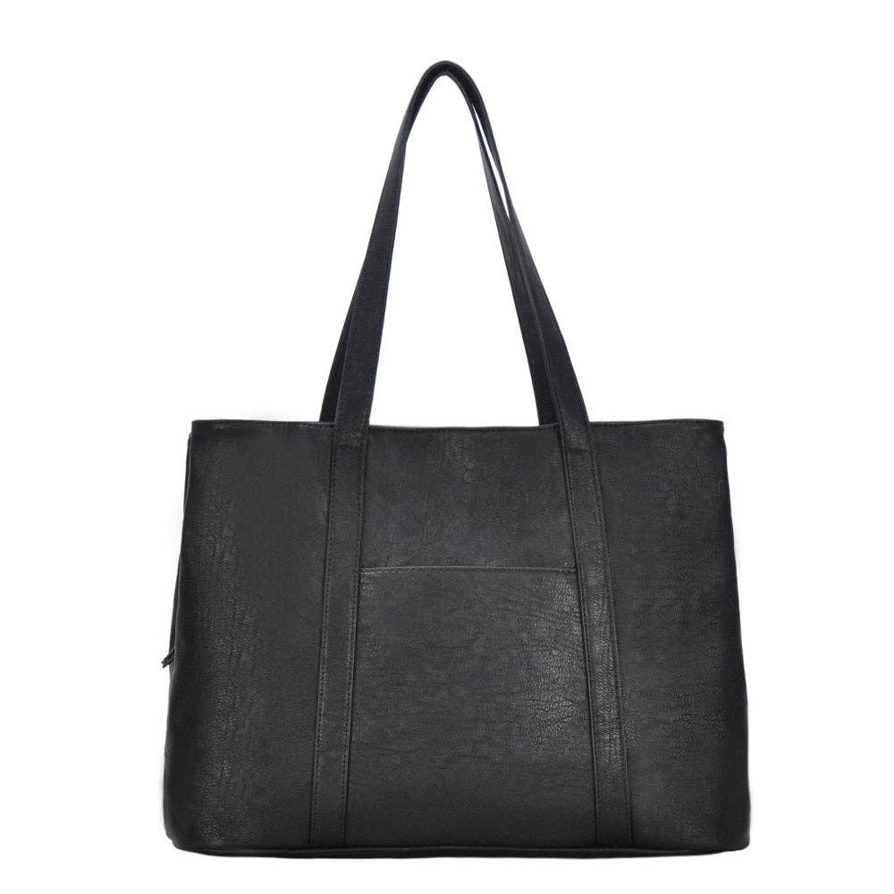 Three Compartment Tote | Black