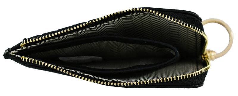 Small But Big Faux Leather Card Holder Wallet | Taupe