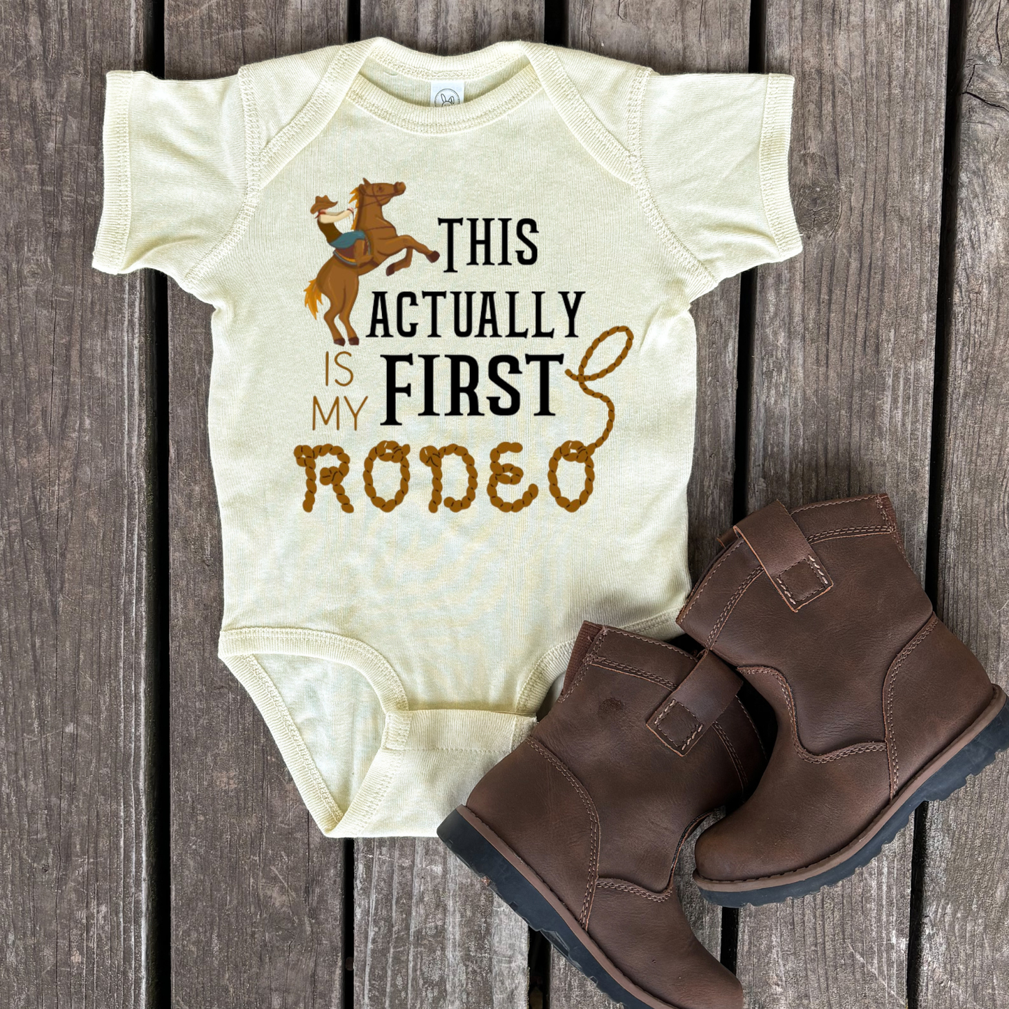 This Actually Is My First Rodeo Infant Bodysuit