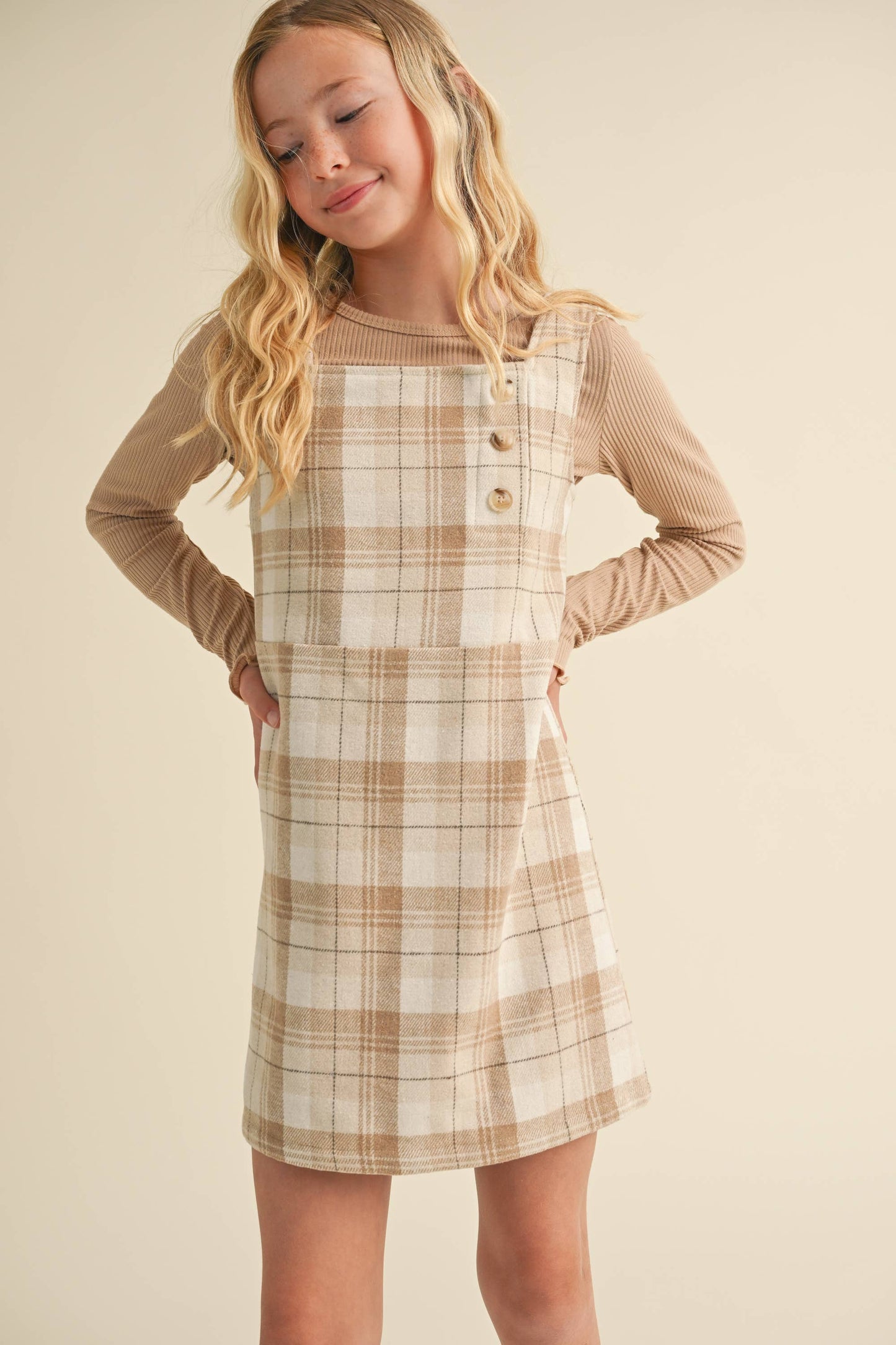 Phoebe Girls Plaid Sheath Dress | Tween 7-12