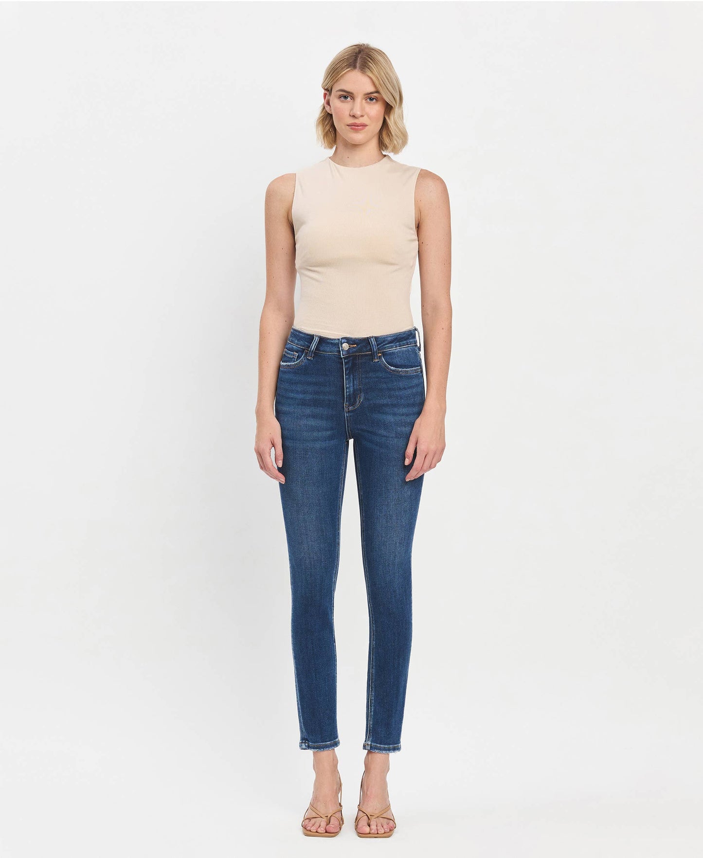 Vervet Superb High Rise Ankle Skinny Jeans
