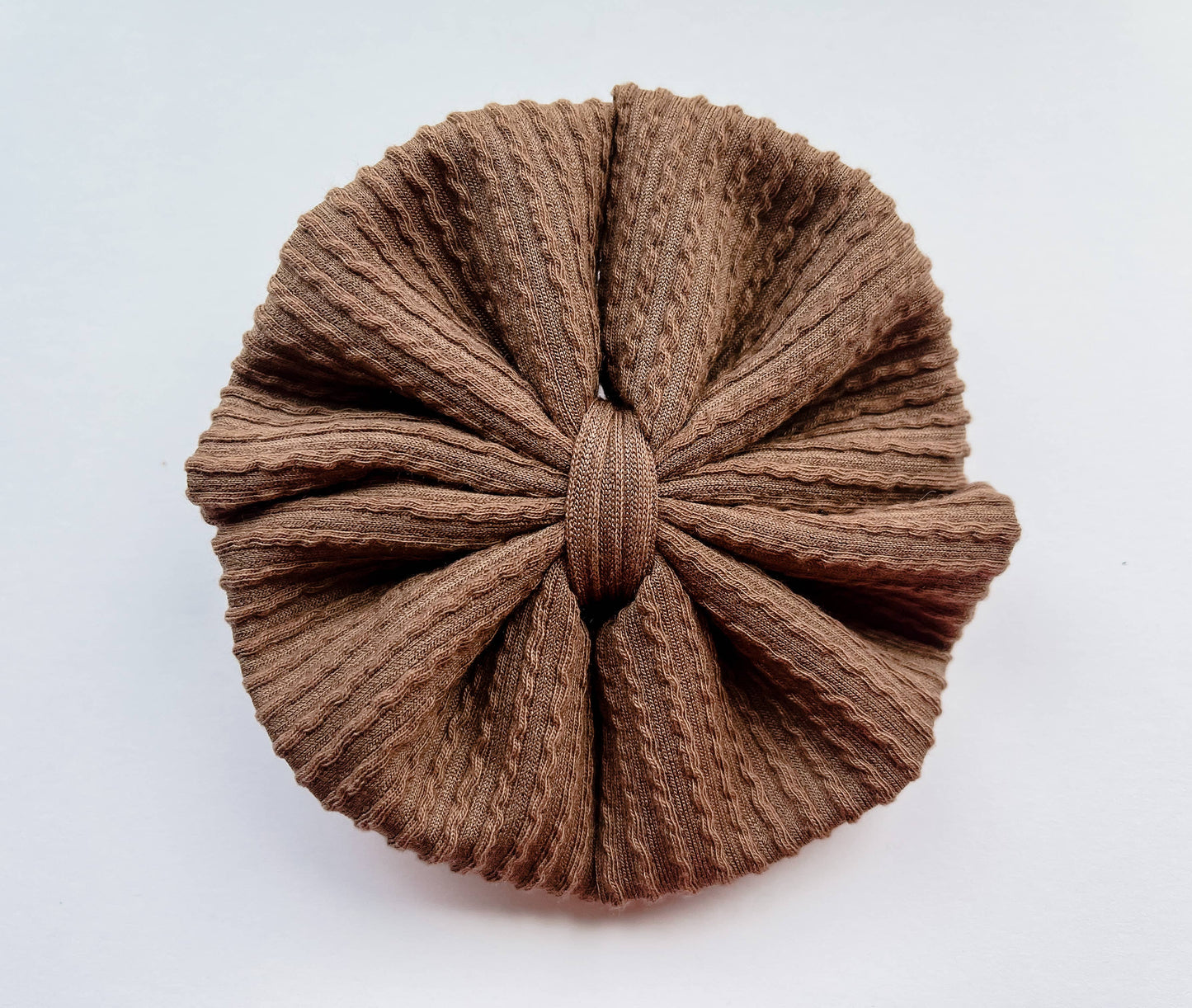 Neutral Messy Baby Bow Headband: Moss