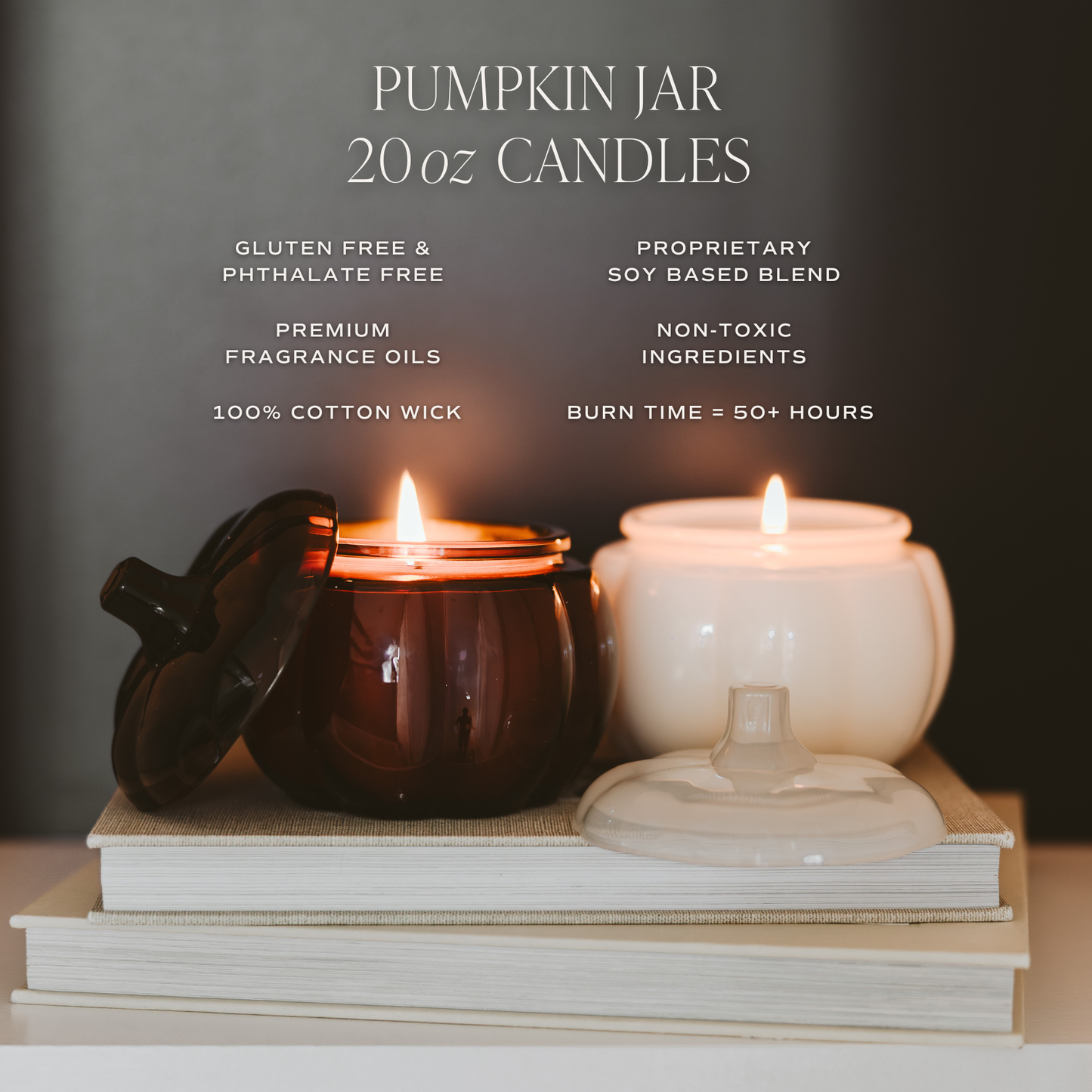 Hello Fall Soy Candle | 20oz Pumpkin Jar