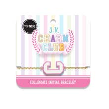 Collegiate Charm Initial Bracelets | Stars Charm