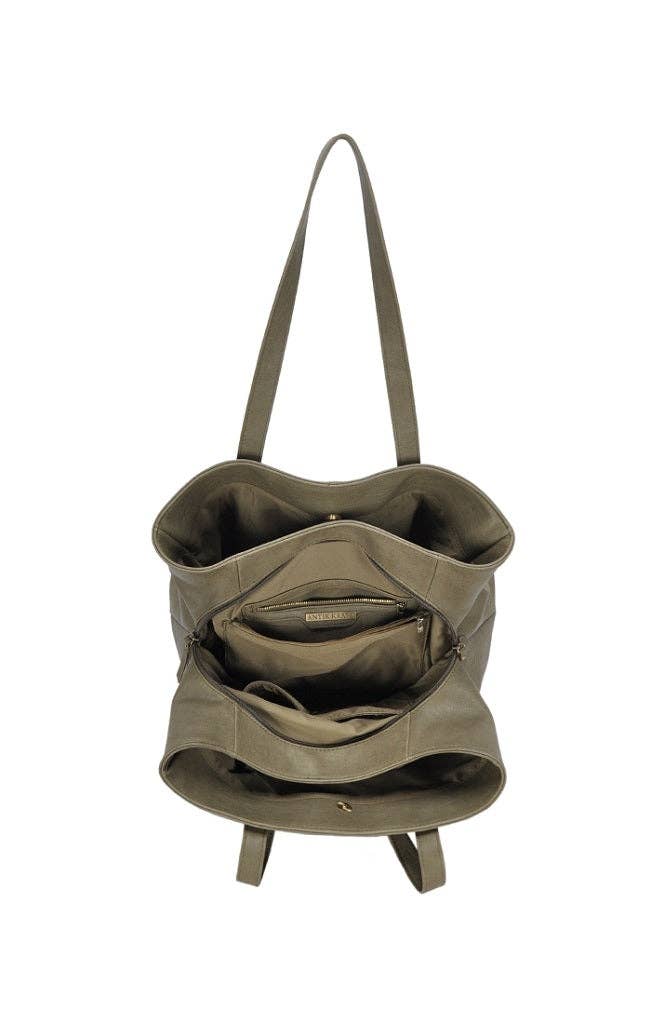 Three Compartment Tote | Black