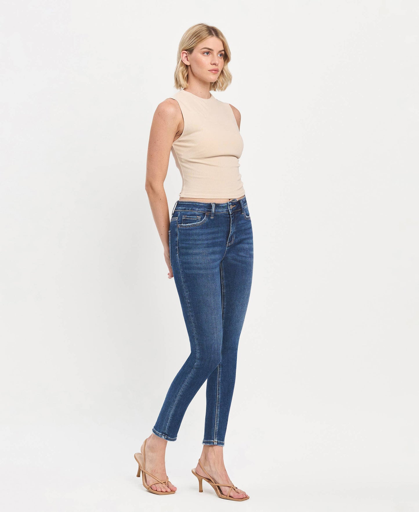 Vervet Superb High Rise Ankle Skinny Jeans