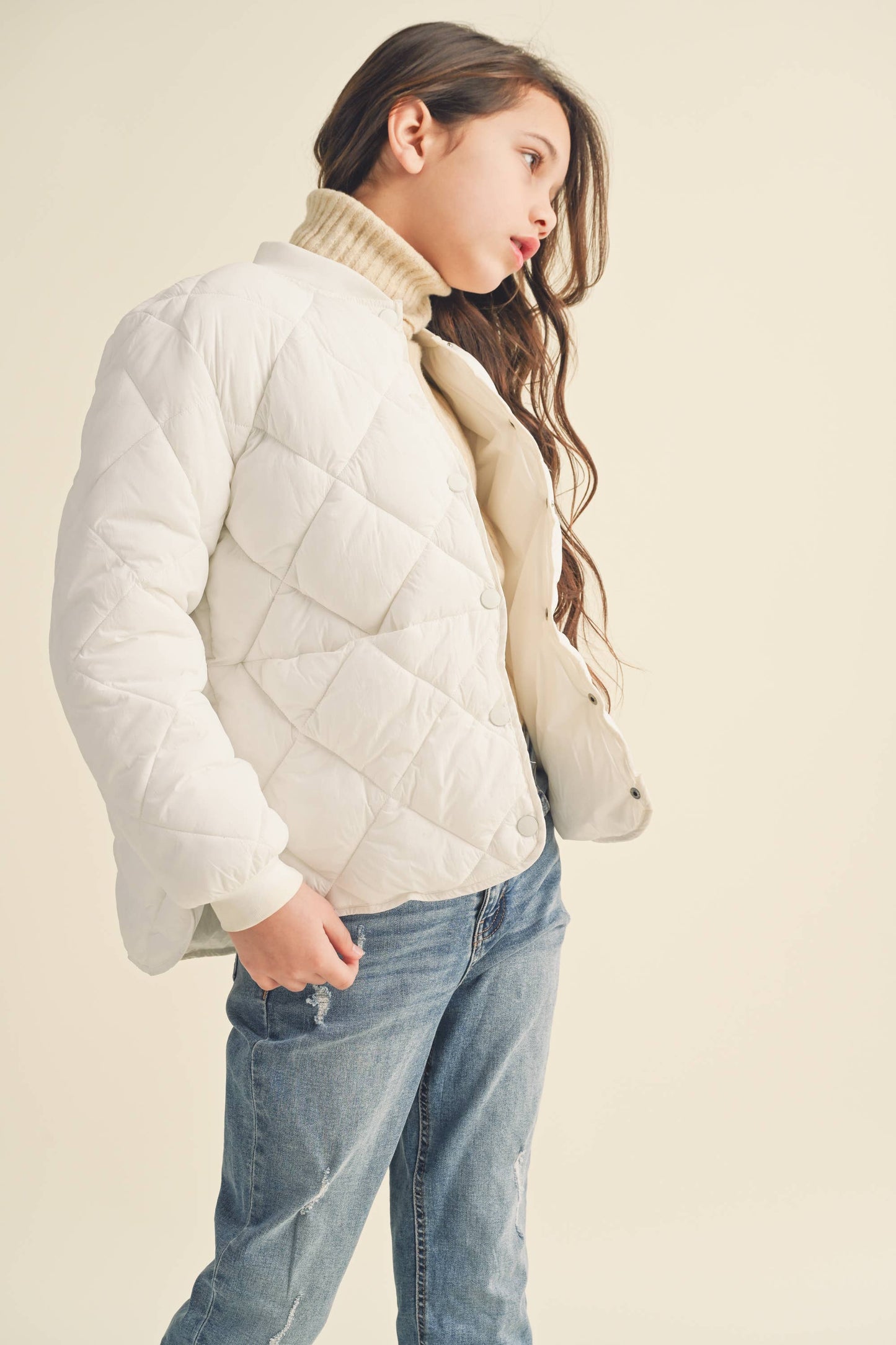 Summer Tween Quilted Jacket | Sage