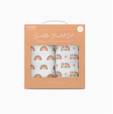 Swaddle Blanket Set | Be Kind Rainbows
