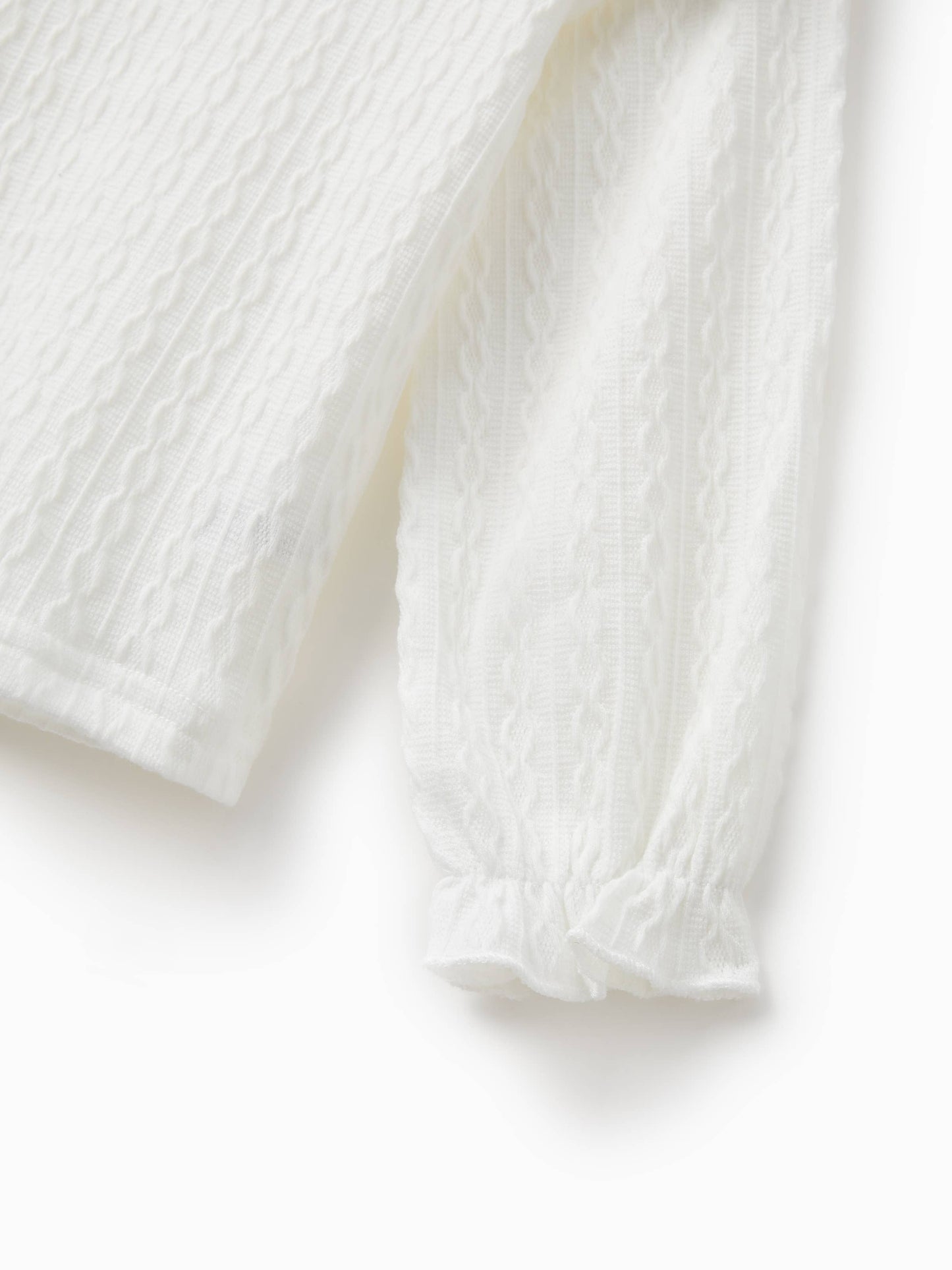 Palmer Ruffled Textured Tee + Belted Skirt Set