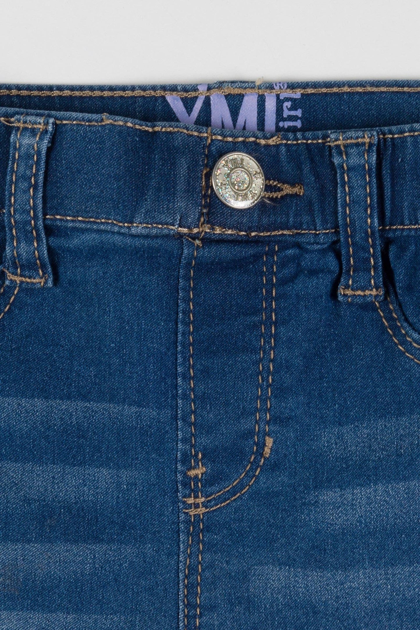 Baby Girls Pull On Skinny Jeans | Dark Wash | Sizes 4-6X