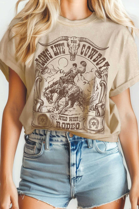 Long Live Cowboy Tee | Stone