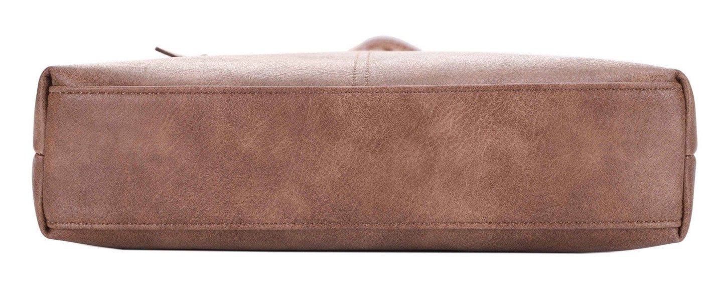 Yeni Double Front Zip Crossbody Bag With Guitar Strap | Black