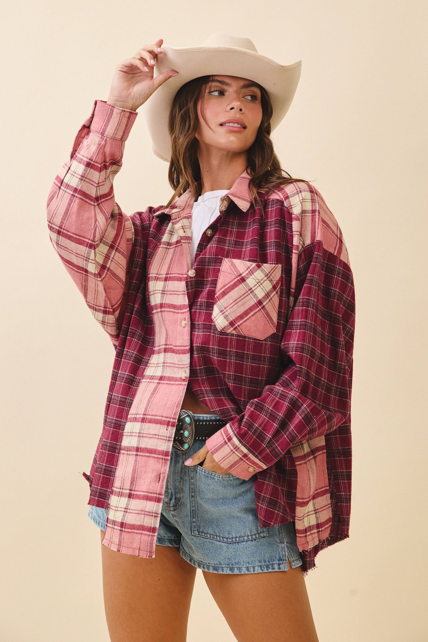 Kambrie Plaid Flannel Shirt | Olive