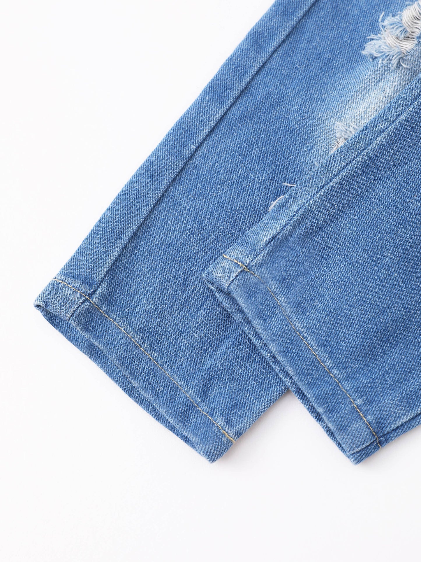 Sutton Unisex Baby Basic Ripped Denim Jeans