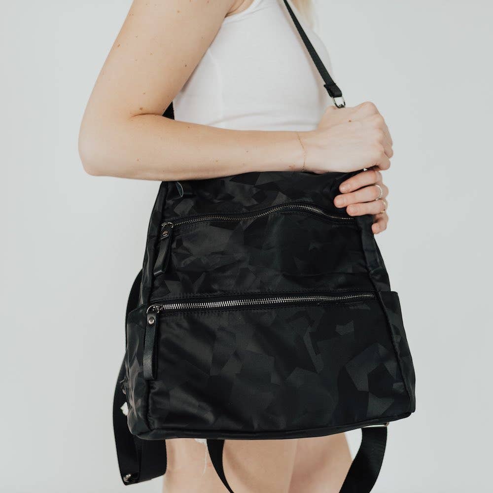 Nori Nylon Backpack - Black